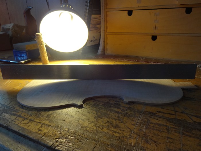 violin maple back arch