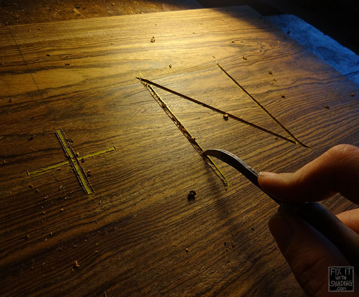 purfling pick makes inlay channel