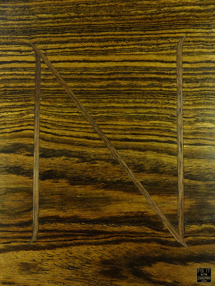 bocote + walnut inlay