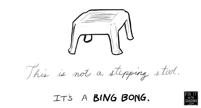 step stools are called bing bongs in my family