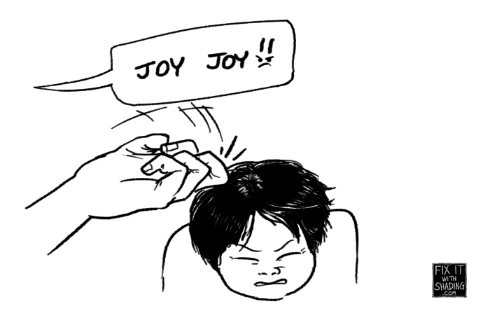 joy joy, a little abc-style corporeal punishment with the knuckle