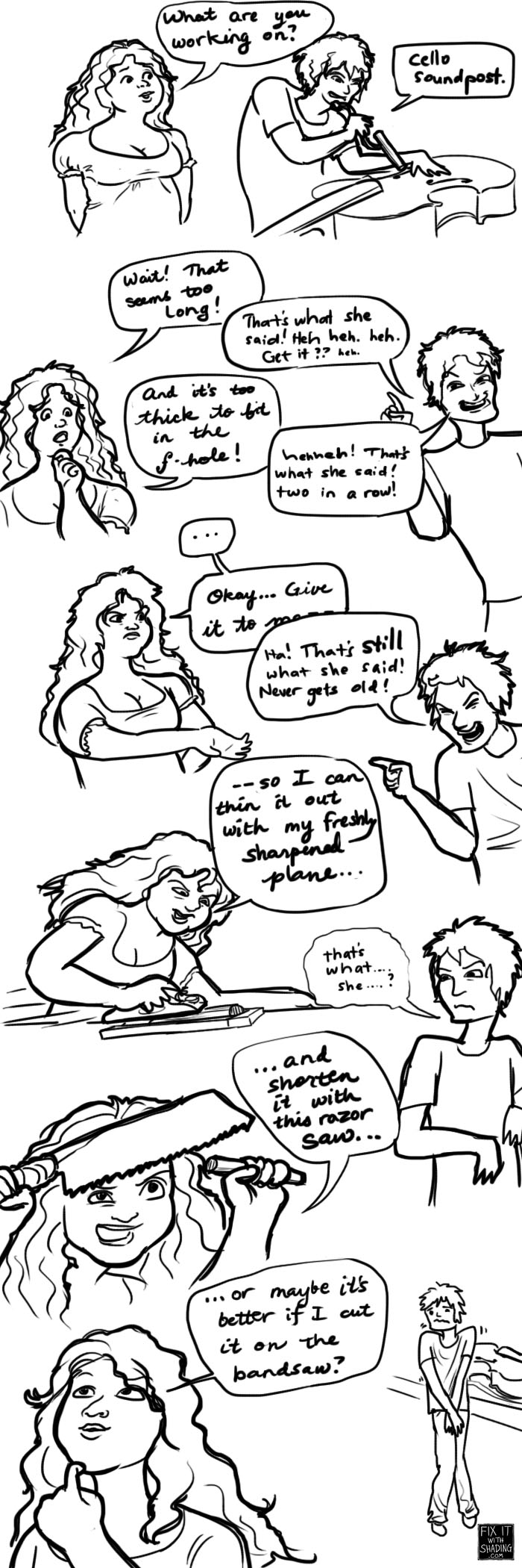 defense against "that's what she said" jokes