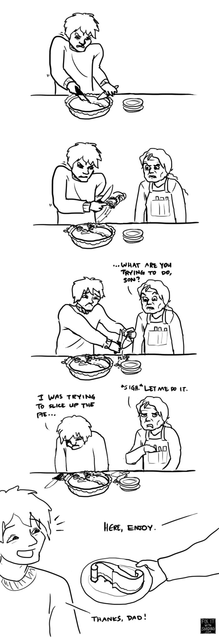 thanksgiving stradivari f-hole pie slice